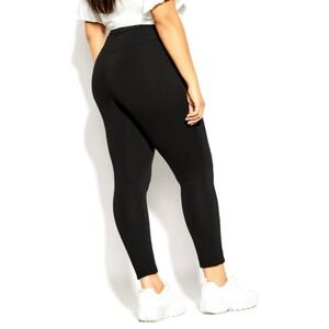 NEW City Chic Plus 16 S Black‎ Subtle Legging Pants Stretch